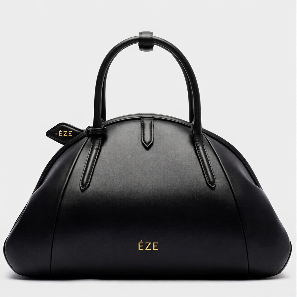 ÉZE — Mule “Soline Noir Heel” Precisión silenciosa. Textura que define.